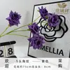 Flores de Rosa Artificiales de 5 Cabezas para Arreglos de Boda, Flores Decorativas para Fotografía, Arreglos de Flores Artificiales al por Mayor