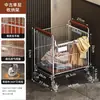 Prateleira de Armazenamento para Banheiro, Carrinho Pequeno de Chão Multicamadas, Prateleira de Armazenamento Lateral para Vaso Sanitário