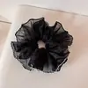 Scrunchie de rede doce estilo coreano inspirado em balé com toque de alta qualidade, elástico de cabelo grande para mulheres, acessório de cabelo elegante