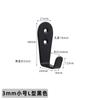 Gancho simple de acero inoxidable para colgar en la pared, sólido y grueso, en forma de L, para ropa, abrigo, puerta de baño, parte trasera, gancho simple