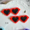 Diy Pegamento Crema Carcasa para Teléfono Belleza Accesorios para el Cabello de Niños Accesorios de Resina Lindo Corazón Lentes Lentes de Amor