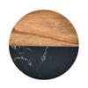 Posavasos Aislados de Mármol Empalmados con Madera de Acacia Redondos Manteles Individuales para Café Posavasos de Té de Halloween Procesamiento Personalizado Escandinavo