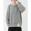 Suéter Pulóver Nuevo de Otoño e Invierno Estilo Coreano con Abertura, Falso de Dos Piezas, Estilo Holgazán, Suelto, Suave, Ceroso, Tejido, Top Transfronterizo para Uso Exterior