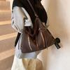 Mochila con Lazo para Mujer 2024 Otoño e Invierno Nueva Moda Bolsa Tote Coreana Moderna Casual de Gran Capacidad Bolso de Hombro