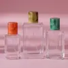 Stock Listo del Fabricante de Botellas de Perfume Transparentes de Gama Alta, Botellas Recargables de Perfume, Botellas de Vidrio Vacías, Botellas con Atomizador, Botellas de Vidrio para Perfume