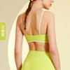 Roupa de Yoga Top Sling Combinação de Cores Sutiã Esportivo Feminino Antichoque Sexy Lindo Sutiã de Costas Estilo Colete Roupa de Fitness Aparência Emagrecedora
