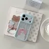 Estrellas rayadas divertidas adecuadas para funda de teléfono iPhone 18 Apple caricatura 17 Pro Max 15 para niñas 16 con soporte