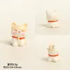Resina Tridimensional Cachorro Lindo Accesorios DIY Adornos Pequeños Decoraciones para Coche Escritorio Llavero Colgante para Bolso