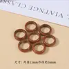 Pulsera de Cuentas Bodhi de Rata Oro Púrpura Cuerda de Mano Tejida a Mano DIY Anillo de Dedo Colgante de Coche Accesorio para Pareja