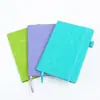 Cuaderno A5 con Tapa Dura y Cosido Transfronterizo para Negocios, Oficina y Reuniones, Diario Planificador de PU de Colores, Logotipo Personalizado al por Mayor