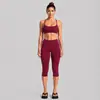Conjunto de ropa deportiva transfronterizo con hermoso sujetador deportivo de cuello halter en la espalda, conjunto de yoga de secado rápido para correr al aire libre, ciclismo y Pilates