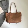 Bolsa Tote Grande para Ombro com Padrão Trançado Texturizado, Grande Capacidade, Nova Bolsa de Ombro Casual da Moda Feminina 2026