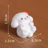 Laço de Desenho Animado Tendência Cachorrinho Ursinho Boneca Ornamento de Mesa DIY Decoração de Saco Surpresa Pequenos Acessórios de Resina