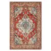 Tapete persa estilo vintage para sala de estar, quarto, varanda, cabeceira da cama, hall de entrada; tapete de chão à prova de poeira, resistente à sujeira, resistente ao desgaste, antiderrapante