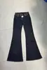 Direto do fabricante: calça pantalona cáqui com botões decorativos, cintura média, sexy, justa e estilosa calça jeans longa para mulheres, modelo 8130