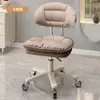 Silla de Bar Moderna Simple Taburete de Recepción Taburete de Belleza Taburete con Ruedas al por Mayor Silla con Respaldo Elevable Silla de Manicura
