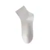 Calcetines de Algodón Puro para Mujer, Calcetines Finos de Media Pantorrilla para Primavera y Verano, Calcetines Invisibles Anti-Pilling, Calcetines Deportivos Blancos Resistentes al Olor para Mujer