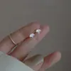 Brincos de Prata Esterlina 925 para Mulheres Verão 2021 Novos Tendência 2022 Argola Simples Elegantes Brincos Estilo Cool