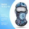 Máscara de Protección Solar para Ciclismo al Aire Libre con Logo Personalizado para Hombre Calavera Impresión Digital Protector de Cuello Transpirable Motocicleta Capucha Divertida