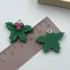 Acessórios de Resina de Natal Papai Noel Meias Flocos de Neve Pulseira Colar Chaveiro Pingente Acessórios de Joias DIY