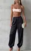 2026 Europeu e Americano transfronteiriço Amazon novo produto feminino cetim solto calça lanterna Aladdin cintura alta jogger calça casual