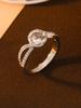Anillo de diamantes con ocho corazones y ocho flechas con brazo retorcido creativo transfronterizo de Europa y Estados Unidos, pulsera de anillo de nicho de lujo ligero para mujer de alto sentido, venta al por mayor
