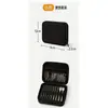 Kit de Herramientas de Brocas de Fábrica Bolsa Universal de Almacenamiento de Ferretería Pequeña de PU Bolsa de Almacenamiento Portátil con Cremallera Bolso de Electricista