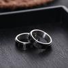 Anillo Creativo Giratorio Estilo Simple Europeo y Americano Números Romanos para Hombre Acero Inoxidable Anillo de Moda Agresivo Anillo
