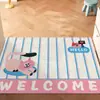 Tapete de seda para casa com desenho de cachorrinho, tapete de chão para entrada, resistente à sujeira, resistente ao desgaste, PVC, pode ser cortado, o tapete doméstico pode ser usado para cabelo