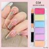 Polvo de espejo mágico sólido de 6 colores para uñas, para joyería, placa de sombra de ojos, polvo de espejo mágico láser, polvo de Aurora de hada sólido, venta al por mayor