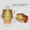 Conexión de Unión con Rosca Exterior de Latón + Cobre, Conexión de Codo de Cobre, Unión de Soldadura con Rosca Exterior para Conexión Directa de Tubería de Cobre, 2 Puntos - 3 Pulgadas