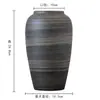 Jarrón de Cerámica Estilo Wabi-Sabi Tarro de Gres Blanco Hecho a Mano en Jingdezhen Arreglo Floral para Sala de Estar Hogar Recipiente de Flores Zen