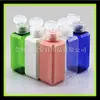 Frasco de água tonalizante 50ml frasco quadrado puro Orvalho frasco pequeno de cosméticos reembalado frasco quadrado de detergente para roupa 50ml frasco com tampa flip de emulsão