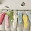 Meias de Pelúcia Fofas para Mulheres no Outono e Inverno, Quentes e Aveludadas Engrossadas Estilo Casal Casa Chão Dormir Meias Sem Salto