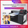 Impressora plana uv de 31 graus, pequena pasta de plástico pp de acrílico de madeira, equipamento de impressão jato de tinta de personalidade