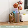 Rack de Armazenamento de Basquete, Rack de Armazenamento de Chão, Rack de Armazenamento de Brinquedos para Sala de Estar, Equipamentos Esportivos de Bola, Cesta de Armazenamento para Tapete de Yoga