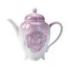 Cortina de Contas Roxa Degradê Dinastia Tang e Song Conjunto de Chá Arita Pintado à Mão Rosa Coleção Bule Doméstico Conjunto de Chá Kung Fu Gaiwan Xícara de Chá