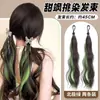 Peruca de Tranças Duplas para Mulheres Destaque Charme Dopamina Tranças Roxas para Aumentar o Volume do Cabelo Artefato Mechas de Cabelo Trançado Tranças Longas