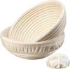 Cesta de Fermentación de Pan Vietnam Indonesia Ratán Set de Utensilios para Hornear Mezclador de Masa Rascador Brocha de Silicona Cesta de Pan