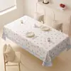 2026 Toalha de Mesa Minimalista à Prova d'Água, Óleo e Calor, Lavável, Luxuosa, PVC, Retangular, Capa de Mesa para Mesa de Centro