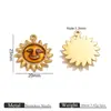 Acero Inoxidable 304 Hoja de Ginkgo Colgante Accesorios Versátiles Accesorios DIY Joyería Hecha a Mano Accesorios para Collares Vacío 18K Eléctrico