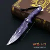 Modelo de Arma de Periférico del Juego Valorant Cuchillo Castigo Divino Versión con Estuche de Cuero Adorno Modelo Artesanal Completamente Metálico