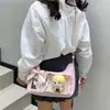 Bolsa Ita de Moda Estilo Japonés, Nueva Bolsa Cruzada Adorable con Lazo para Niñas, Bolsa Diaria para Viajes, Bolso de Hombro Casual