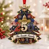 Adorno Navideño de Acrílico Tema Patriotismo 2026 250 Aniversario de la Fundación de los Estados Unidos Regalo Navideño
