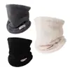 Cachecol Acolchoado para Mulheres no Inverno, Veludo Espessado, Cobertura de Pescoço Quente e à Prova de Frio, Protetor de Pescoço, Máscara de Ciclismo Quente à Prova de Vento, Rosto Inteiro para Homens