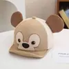 Sombrero de verano para bebés, ardilla de dibujos animados con orejas grandes, gorra de béisbol de ala suave, gorra de visera fresca para niños, comercio exterior