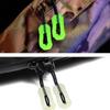 Venda quente transfronteiriça cordão de puxar de zíper luminoso para mochila auto-luminoso anti-perda cordão de puxar de cauda em estoque alça de puxar luminosa de TPU cabeça de puxar