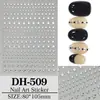 En stock, surtido multicolor de pegatinas para decoración de uñas de estrella de cinco puntas, diseño plano, versátiles para DIY, pegatinas de estrella de cinco puntas para uñas DH509