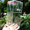 Balde de Armazenamento de Pincéis de Maquiagem Acrílico Transparente Caixa de Armazenamento de Pincéis de Beleza Porta-Pincéis Barril para Pincéis Ferramenta para Pincéis à Prova de Pó com Pérolas