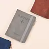 Hebilla Magnética Antirrobo Funda Protectora de Pasaporte Multifuncional Rfid Portapasaporte y Boletos Cartera de Viaje con Cremallera Portatarjeta de Identificación